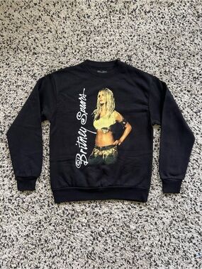 Britney Spears Slave 4 U Graphic Sweatshirt Black Crewneck Men’s Size Medium